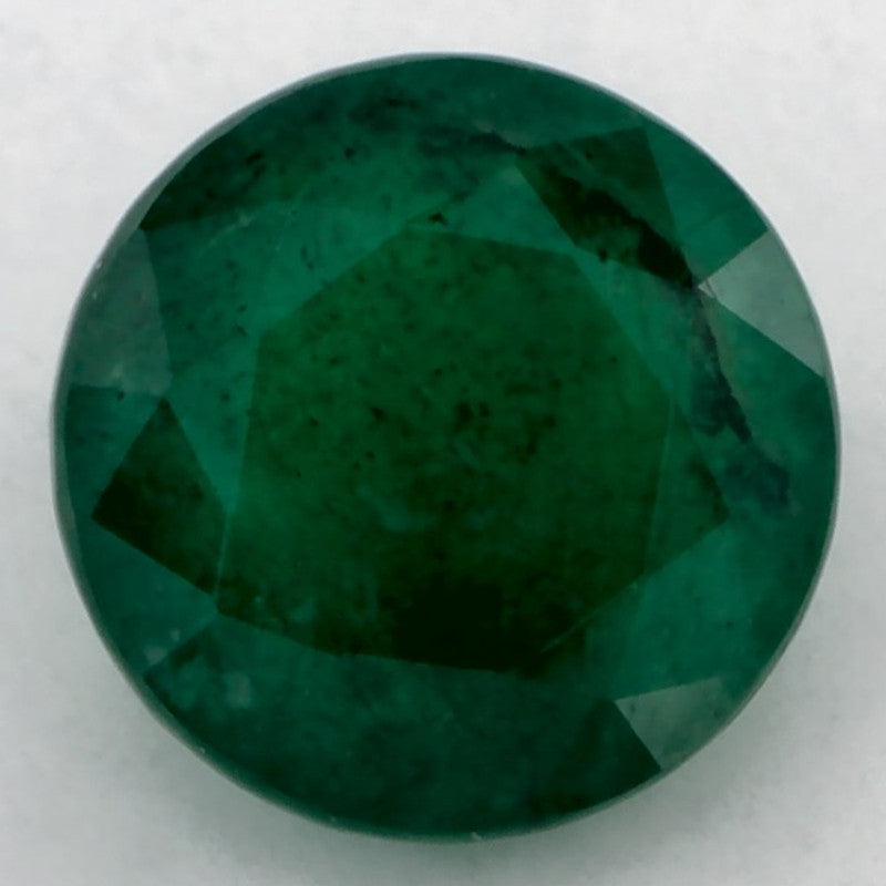 1.17 Carat Round Natural Green Emerald