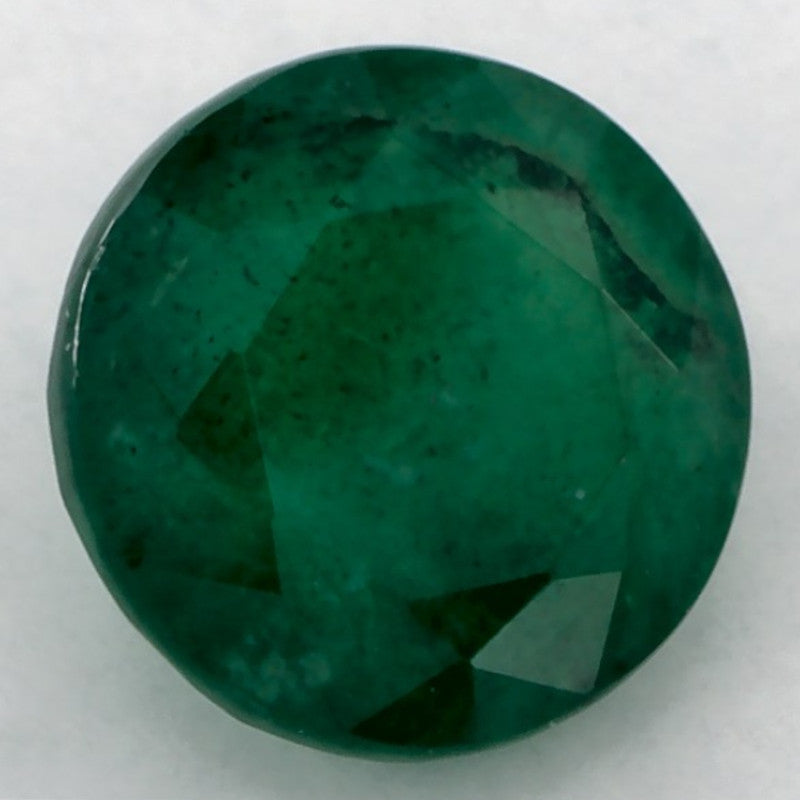 1.17 Carat Round Natural Green Emerald