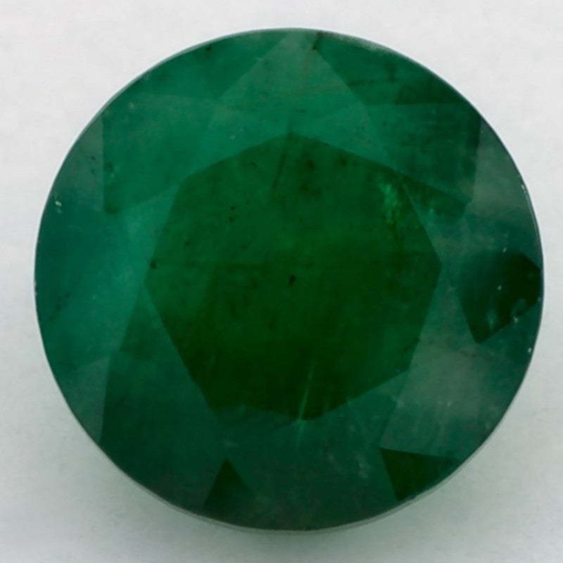 1.27 Carat Round Natural Green Emerald