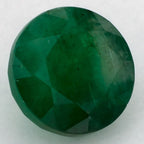 1.27 Carat Round Natural Green Emerald
