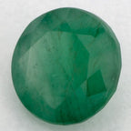 1.30 Carat Round Natural Green Emerald