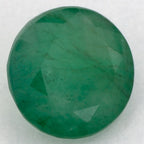 1.30 Carat Round Natural Green Emerald