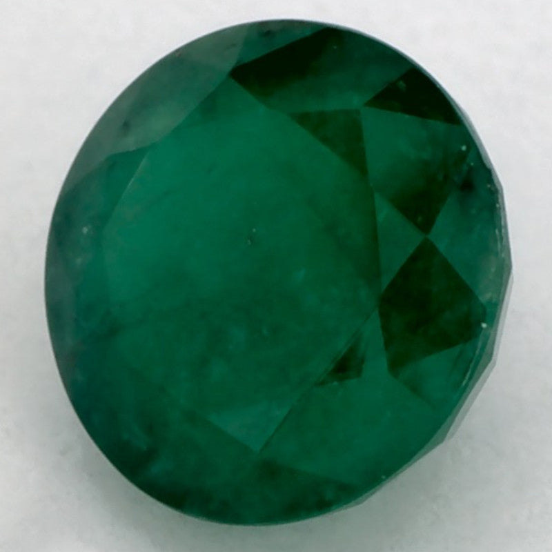 1.39 Carat Round Natural Green Emerald