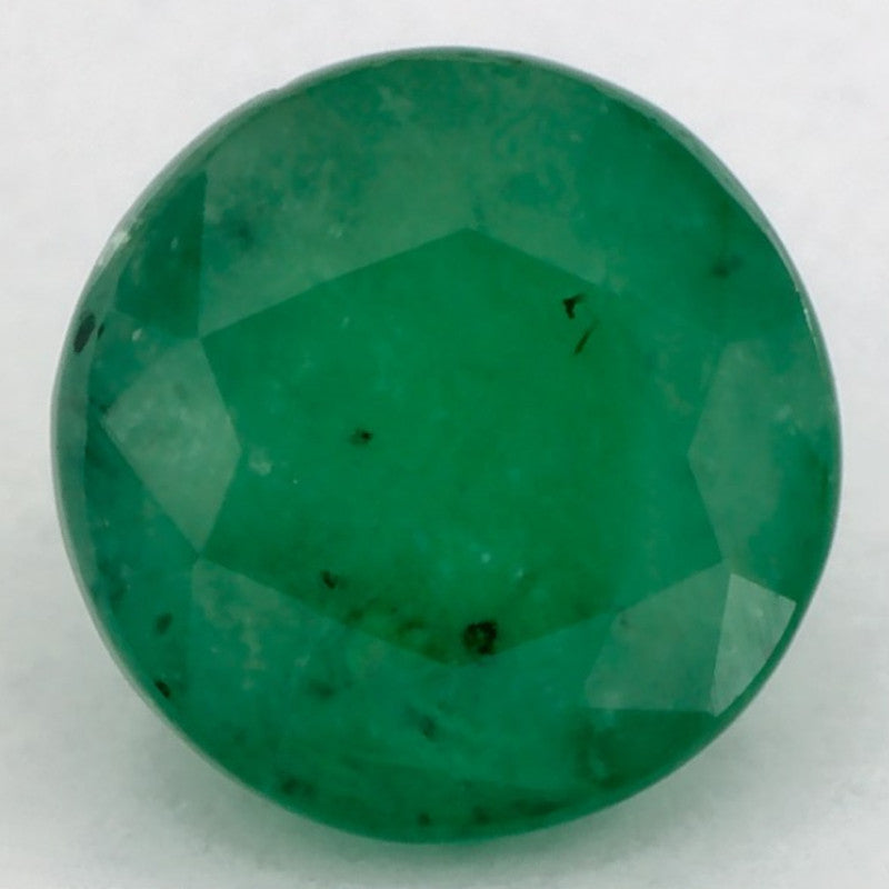 1.76 Carat Round Natural Green Emerald