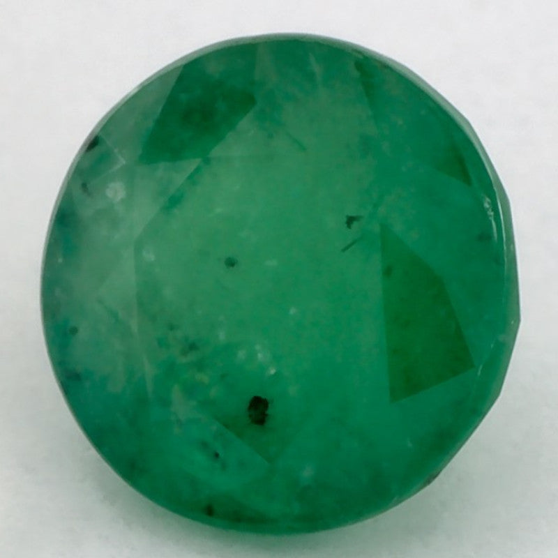 1.76 Carat Round Natural Green Emerald
