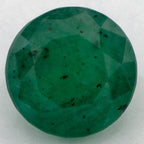 1.07 Carat Round Natural Green Emerald
