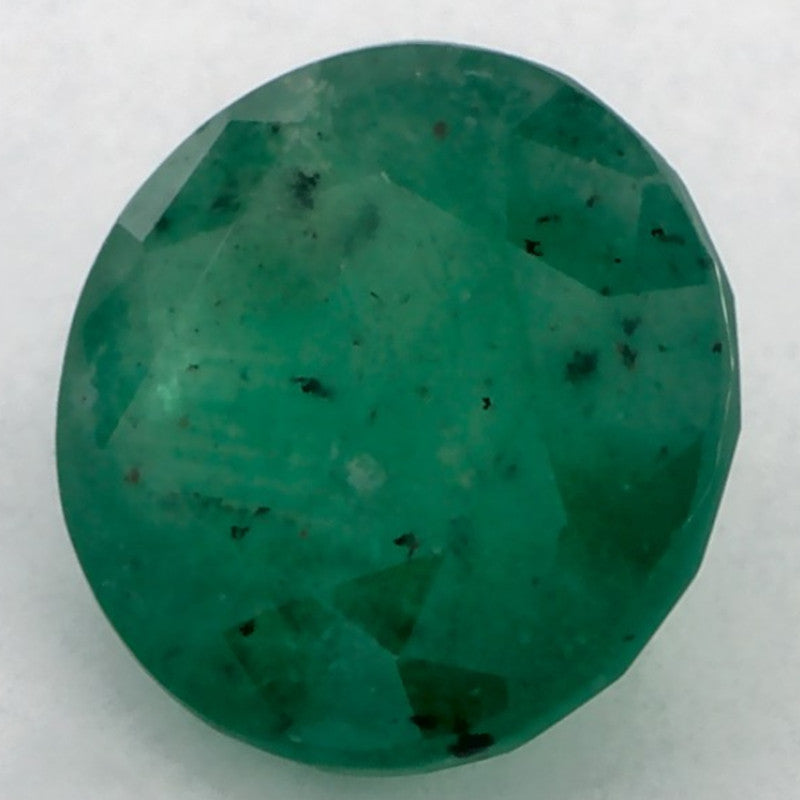 1.07 Carat Round Natural Green Emerald