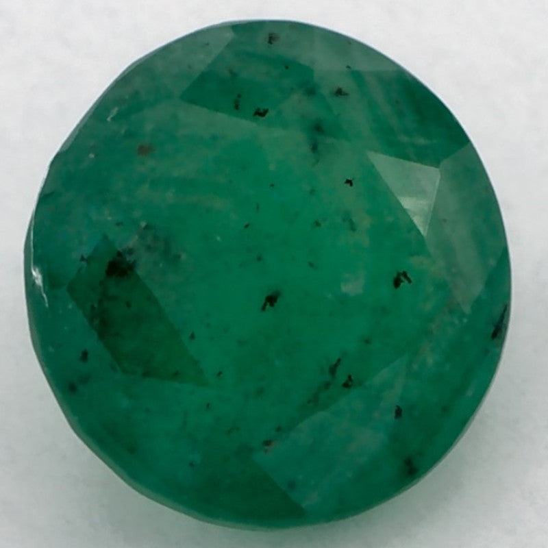 1.07 Carat Round Natural Green Emerald