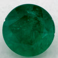 0.81 Carat Round Natural Green Emerald