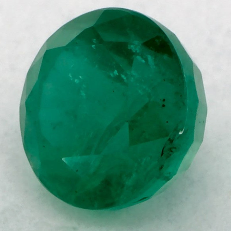 0.81 Carat Round Natural Green Emerald