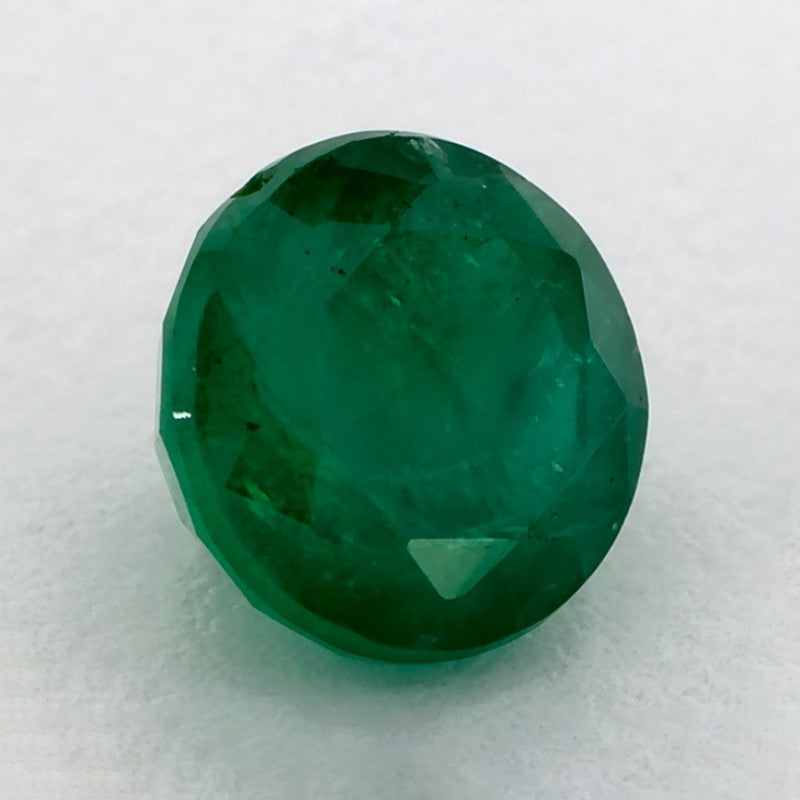1.61 Carat Round Natural Green Emerald