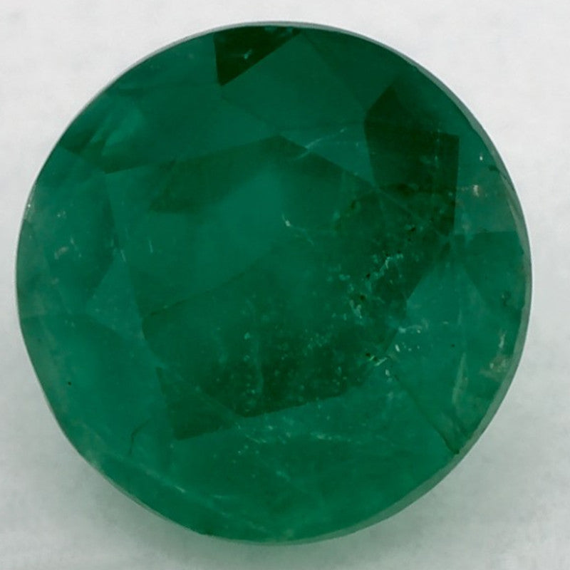 1.66 Carat Round Natural Green Emerald