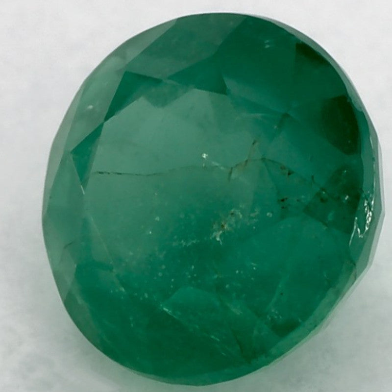 1.66 Carat Round Natural Green Emerald
