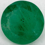 1.69 Carat Round Natural Green Emerald