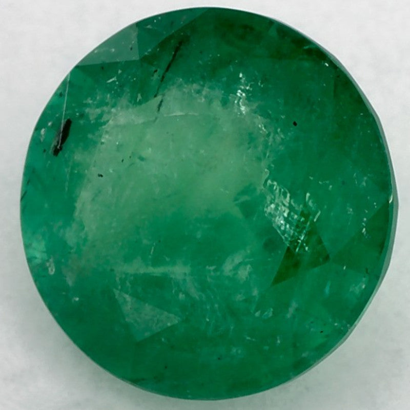 1.92 Carat Round Natural Green Emerald