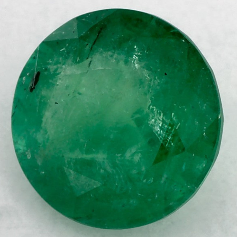 1.92 Carat Round Natural Green Emerald