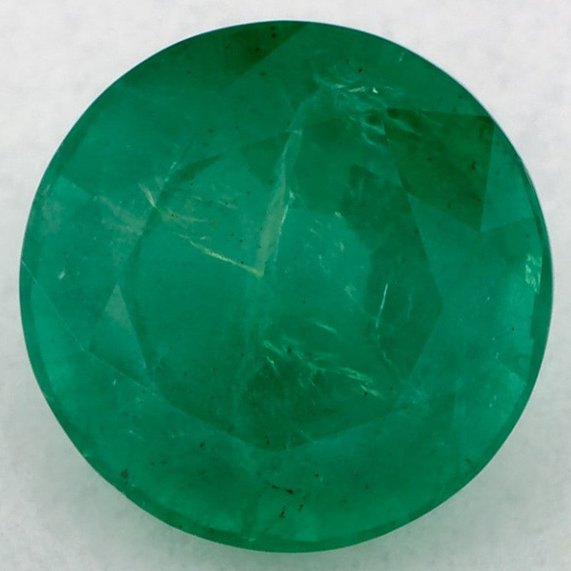 2.40 Carat Round Natural Green Emerald