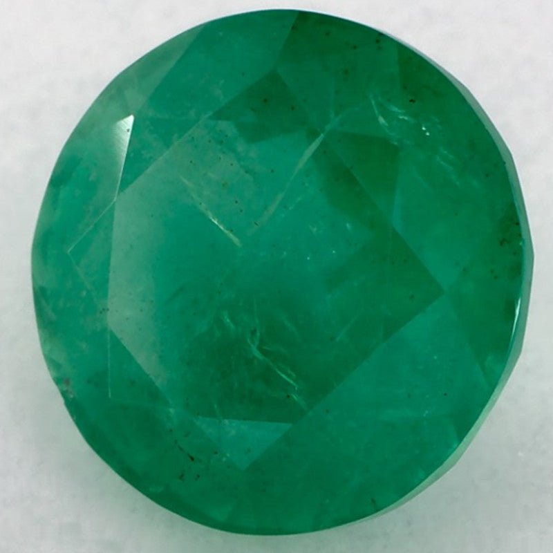 2.40 Carat Round Natural Green Emerald