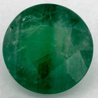 4.44 Carat Round Natural Green Emerald