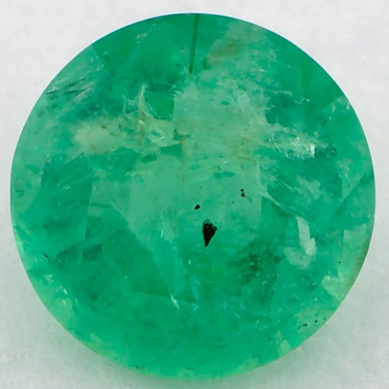 1.01 Carat Round Natural Green Emerald