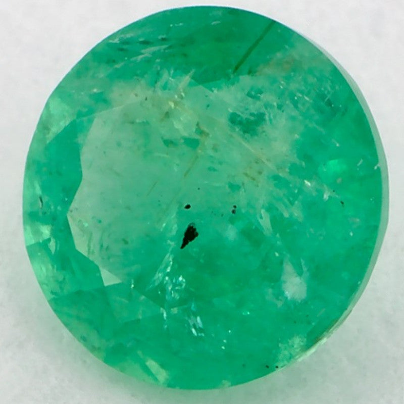 1.01 Carat Round Natural Green Emerald