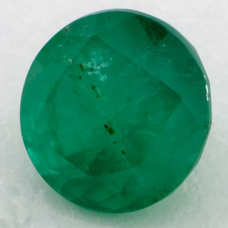 1.35 Carat Round Natural Green Emerald