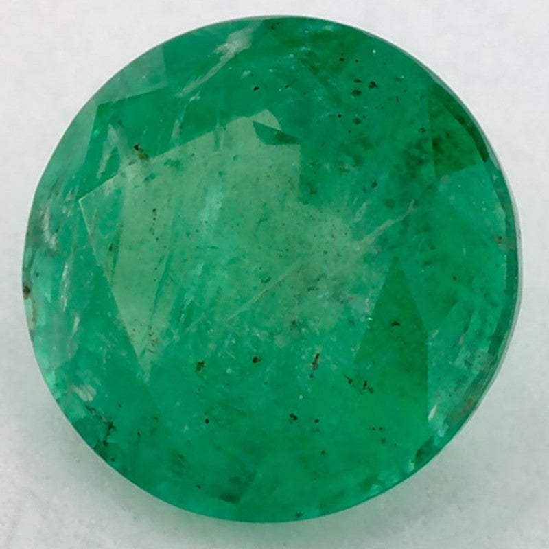 1.41 Carat Round Natural Green Emerald