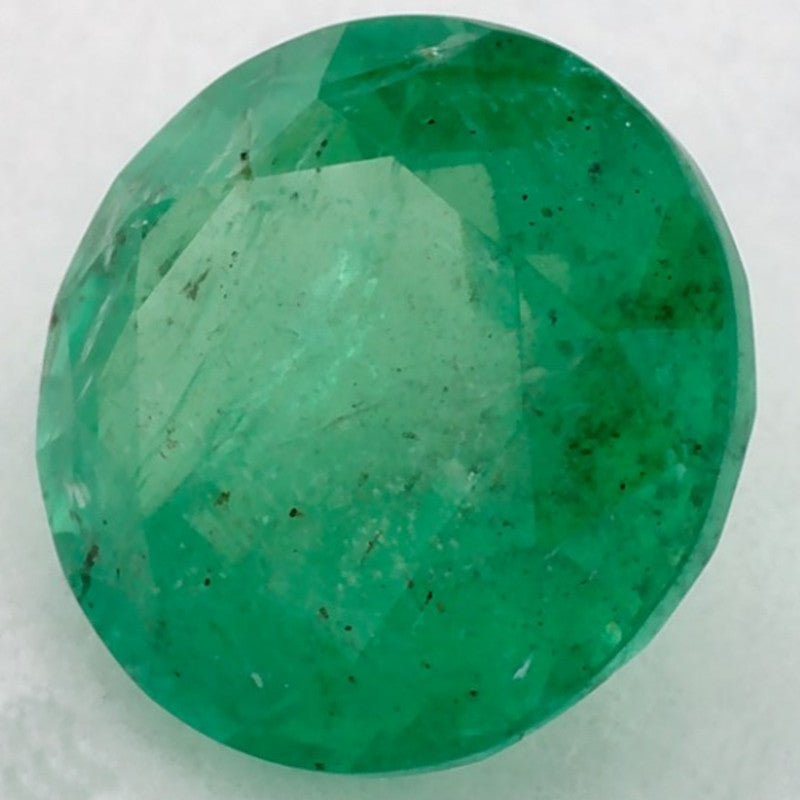 1.41 Carat Round Natural Green Emerald
