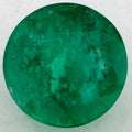 1.52 Carat Round Natural Green Emerald