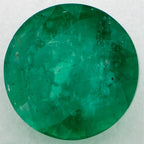 1.52 Carat Round Natural Green Emerald