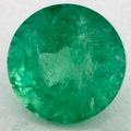 1.62 Carat Round Natural Green Emerald