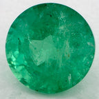 1.62 Carat Round Natural Green Emerald