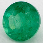 1.62 Carat Round Natural Green Emerald