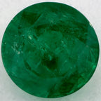 1.65 Carat Round Natural Green Emerald