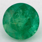 1.79 Carat Round Natural Green Emerald