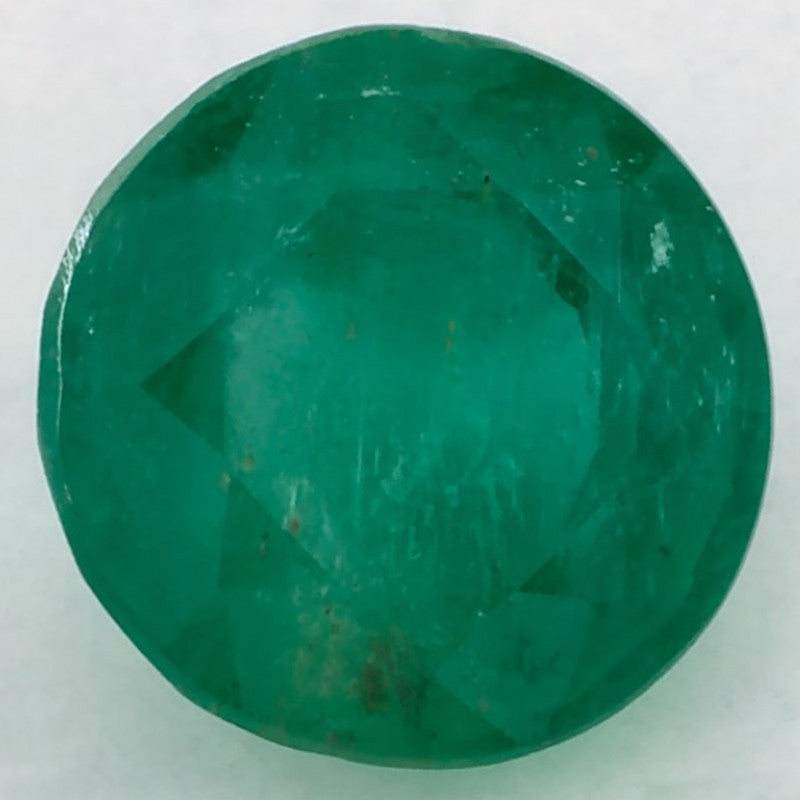 2.41 Carat Round Natural Green Emerald