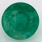 2.46 Carat Round Natural Green Emerald