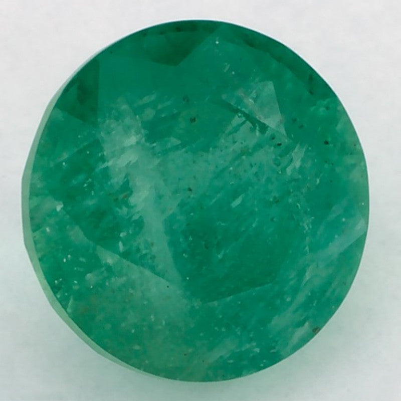 2.46 Carat Round Natural Green Emerald