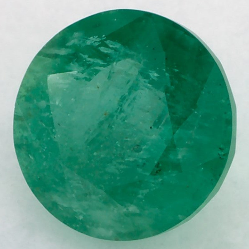 2.46 Carat Round Natural Green Emerald
