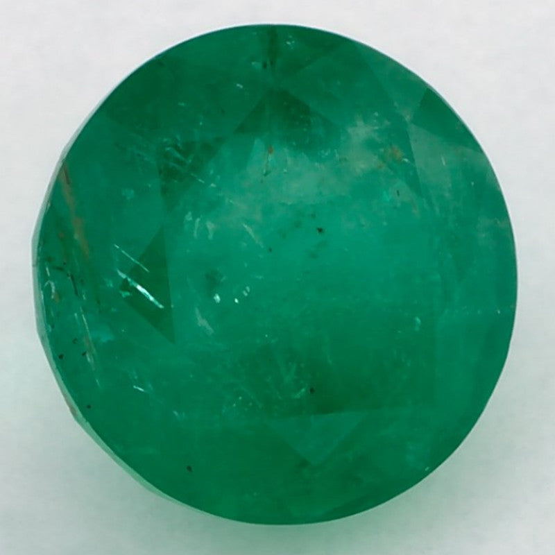 3.23 Carat Round Natural Green Emerald