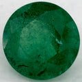 1.49 Carat Round Natural Green Emerald