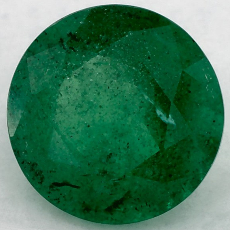 1.49 Carat Round Natural Green Emerald