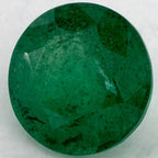 1.49 Carat Round Natural Green Emerald