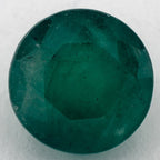 3.59 Carat Round Natural Green Emerald