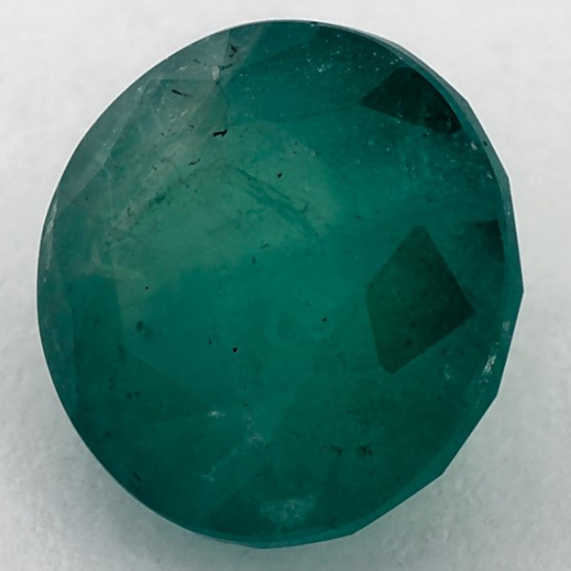 3.59 Carat Round Natural Green Emerald