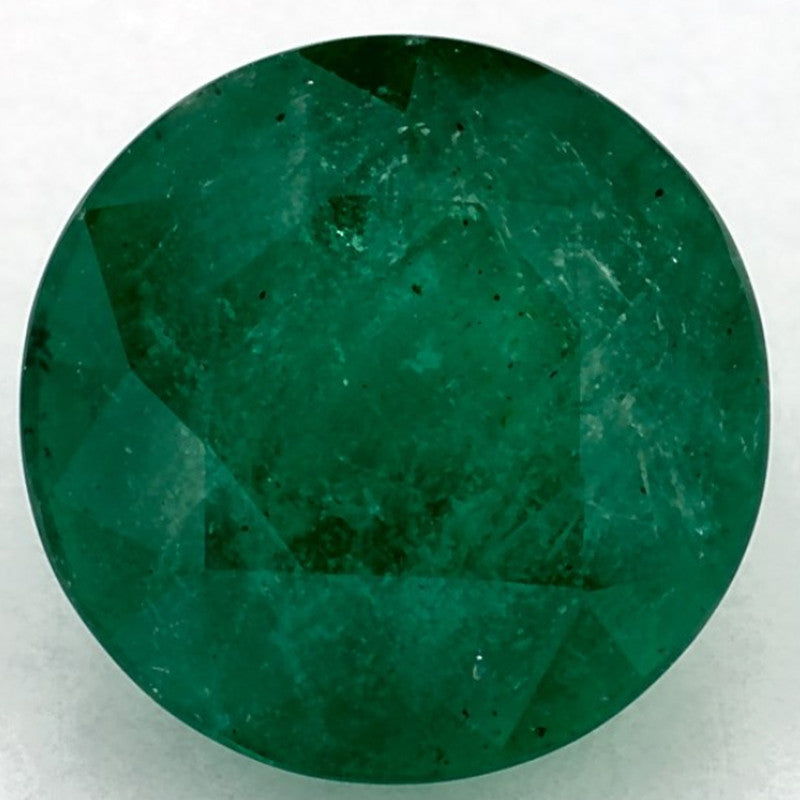 2.63 Carat Round Natural Green Emerald