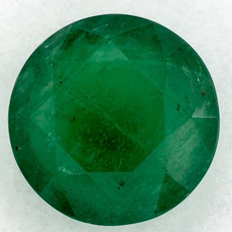 2.73 Carat Round Natural Green Emerald