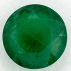 2.73 Carat Round Natural Green Emerald