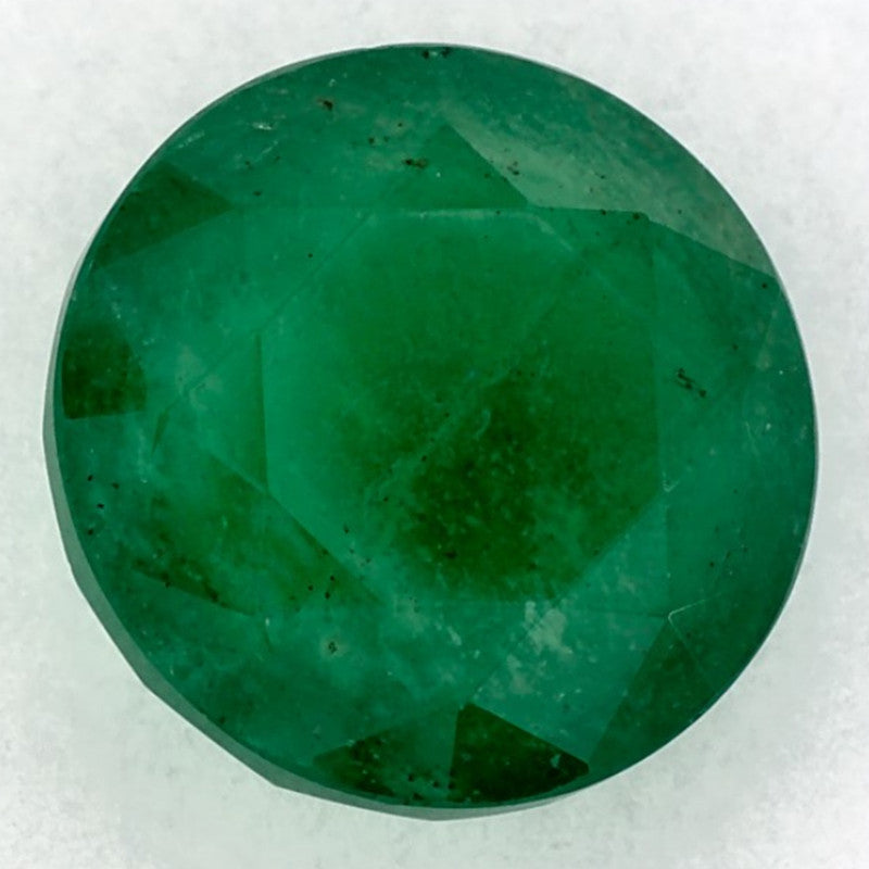 2.73 Carat Round Natural Green Emerald