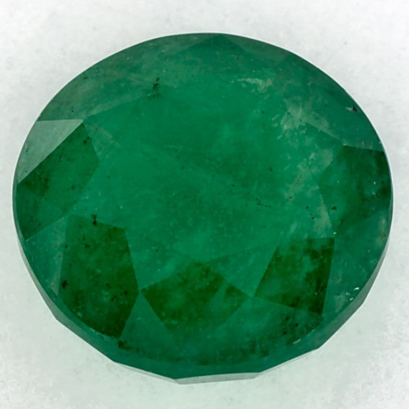 2.73 Carat Round Natural Green Emerald